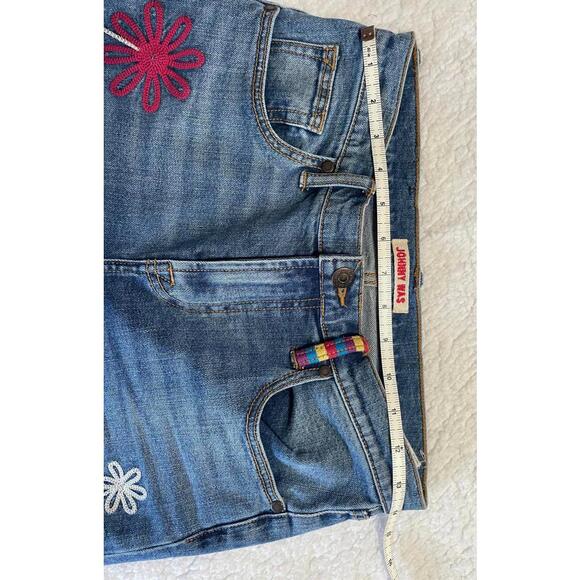Johnny Was Jeans “The Cropped Baby Boot” Sz 25 Midrise Embroidered Floral - Picture 4 of 8